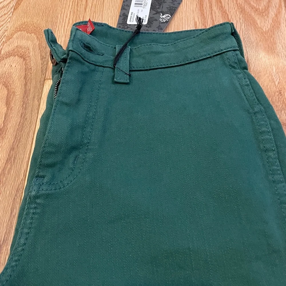 NWT Johnny Was Sasson Sancere Straight Leg Green Jean